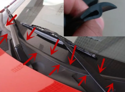 Szélvédő tömítés csík BMW E46 E90 E60 E39 E36 E30 E87 E34 E92 E91 Mini Cooper R50 R56 R60 F55 F56 - Image 2