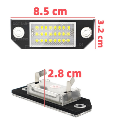 2 DB LED rendszámtábla lámpa (Ford Focus MK2 Ford Focus C-MAX)