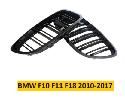 BMW F10 F11 F18 Hűtőrács Vese kétsoros rács fényes fekete 2010-2017