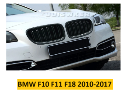 BMW F10 F11 F18 Hűtőrács Vese kétsoros rács fényes fekete 2010-2017 - Image 2