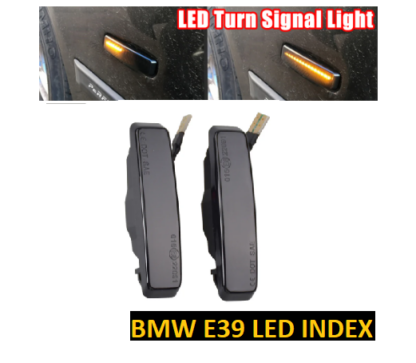 2db Füstös BMW LED oldalsó irányjelző E39-hez.