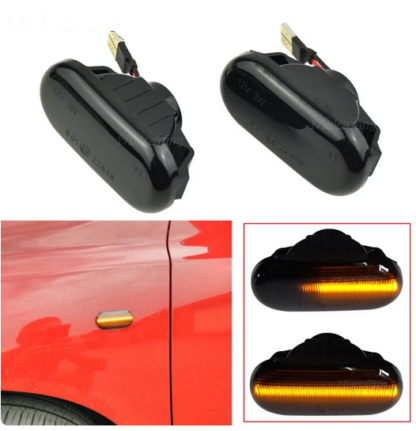 2db Füstös Nissan oldalsó irányjelző 350Z Z33 Navara Micra D40 Qashqai J10 D40 Cube Pathfinder R51