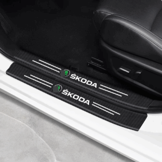 Skoda kompatibilis Küszöb karcolásgátló küszöbvédő matrica Skoda Octavia Superb Rapid Kodiaq Karoq Fabia Kamiq Enyaq