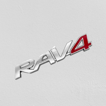 TOYOTA RAV4 3D felirat fekete/ezüst - Image 2