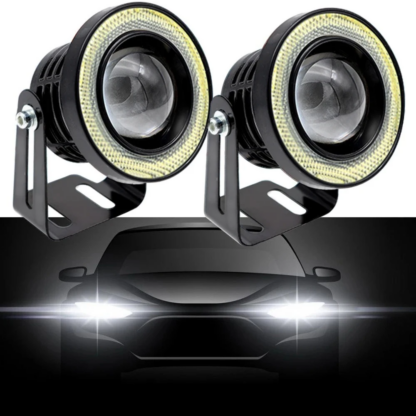 UNIVERZÁLIS 2db Ködlámpa LED COB menetfénnyel 64mm és 89mm - Image 3