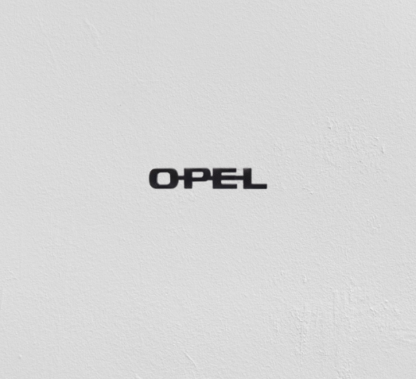 OPEL 3D felirat fekete/ezüst