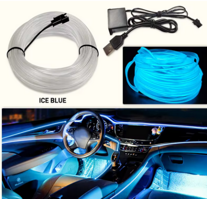 Autóbelső LED szalag USB atmoszféra szalag - Image 3