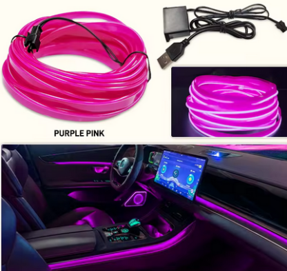 Autóbelső LED szalag USB atmoszféra szalag - Image 4