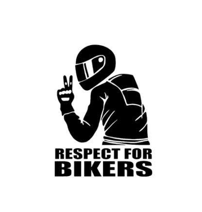 Respect For Bikers 3D matrica 15x11cm - Image 2