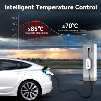 Elektromos autó töltő Type2 és Type1 IPENGEN EV hordozható töltő 16A, 1 fázis, 3,5 kW töltőállomás elektromos járművekhez - Image 5