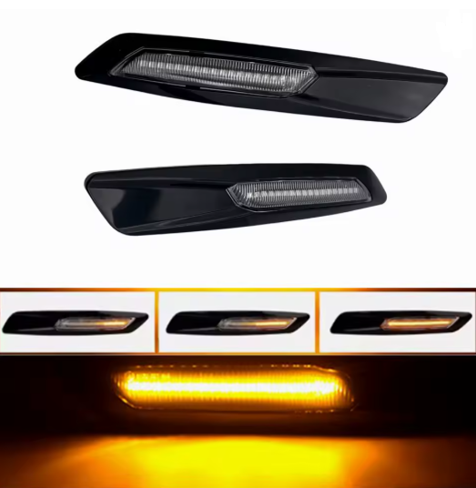 BMW LED oldalsó irányjelző 2db Füstös Szekvenciális dinamikus F30 E90 E91 E92 E93 E46 E60 E61 - Image 4