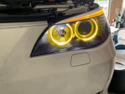 Angel Eye DRL LED Izzó (nappali menetfény) BMW 5-ös sorozat E60 E61 LCI halogén fényszóróhoz 2007-2010 - fehér vagy sárga - Image 2