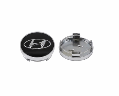 Hyundai 60mm felnikupak ezüst fekete - Image 2
