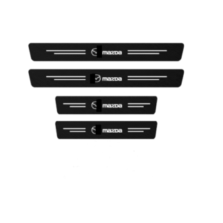Mazda kompatibilis Küszöb karcolásgátló küszöbvédő matrica Fehér
