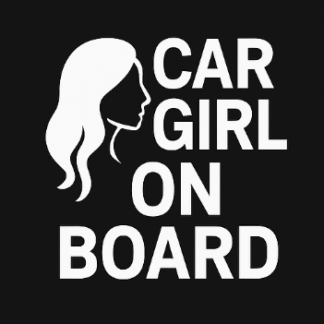 Car Girl On Board matrica 20cm