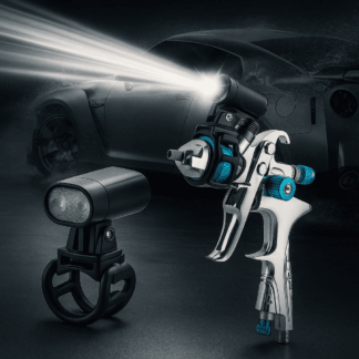 Fényezőpisztoly és kerékpár LED Lámpa – Akkumulátoros, Airbrush Festéshez és Autójavításhoz