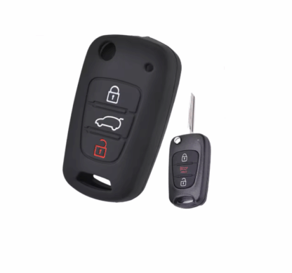 Kia és Hyundai Kulcshoz Szilikon tok 3 gombos Kia Soul, Rio, Ceed, Hyundai i30, i20, Veloster