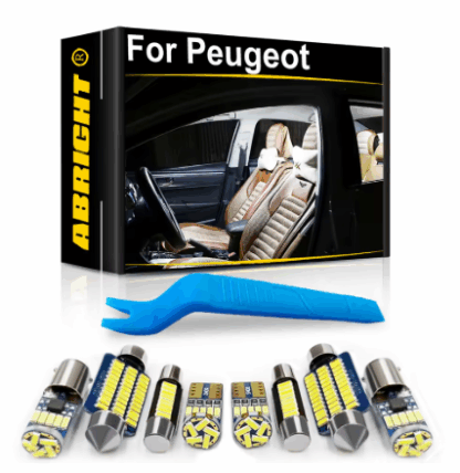 Peugeot LED izzó készlet belső világításhoz 206 207 307 407 508 4008 5008