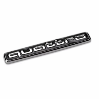 Audi Quattro Embléma – ezüst fekete
