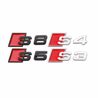 Audi S3 S4 S5 S6 S7 S8 Embléma – Csomagtartó Matrica Dísz