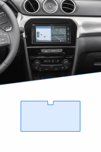 Suzuki Vitara MK4 (2015–2021) Edzett Üveg Kijelzővédő Fólia – GPS Navigációs Érintőképernyő Védő