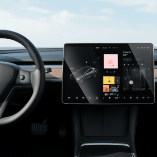 Tesla Edzett üveg Kijelzővédőfólia – 15" Középkonzol Navigációs Képernyő Fólia Model 3 és Model Y