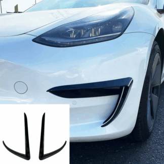 Tesla Model 3 (2017–) Első Lökhárító Díszléc fekete
