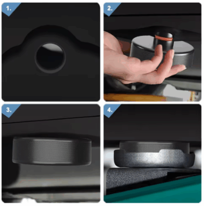 Tesla Emelő Adapter Készlet – 4db Gumibak Tárolótáskával (Model 3/S/X/Y kompatibilis) - Image 2