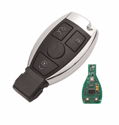 Mercedes-Benz Smart Kulcs – 3 Gombos, FSK 433MHz, NEC és BGA Támogatással (2000+)