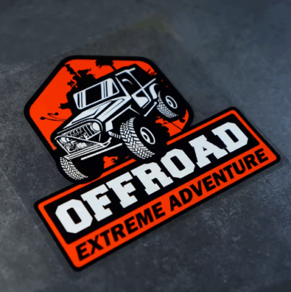 Off Road 4x4 Autómatrica – Vízálló, Napfényálló PVC Karosszéria Dekoráció és Karceltakaró Vinyl Matrica