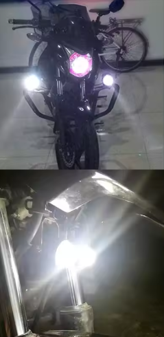 Motorkerékpár Lámpa 2db ERRUSON LED Fényszóró Projektoros - Image 2