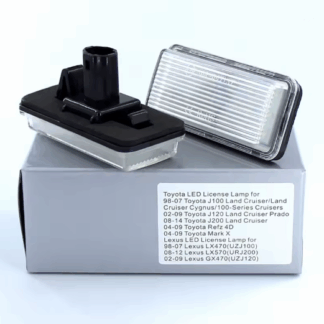 Toyota Rendszámtábla Világítás LED – Toyota Land Cruiser, Prado, Reiz, Mark X és Lexus modellekhez