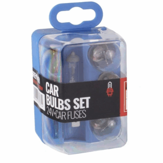 24V-os izzókészlet + biztosítékok (H7, P21W, P21/5W, W5W, R5W + 5A/10A/15A)