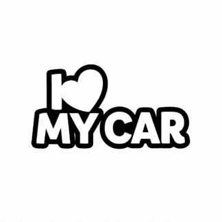 I Love MY CAR Matrica