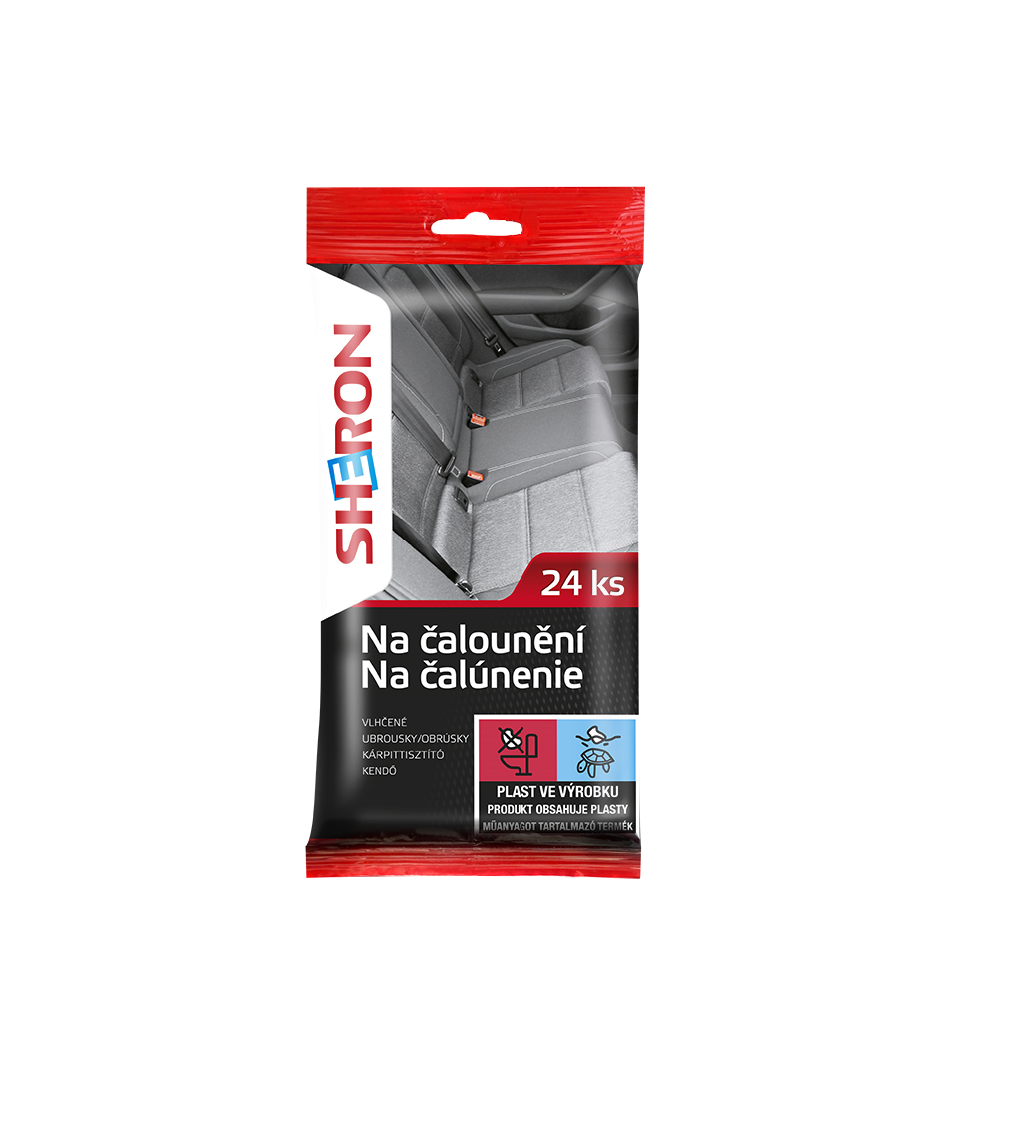 Kárpittisztító nedves törlőkendő – 24 db, autókárpit és textília tisztításához