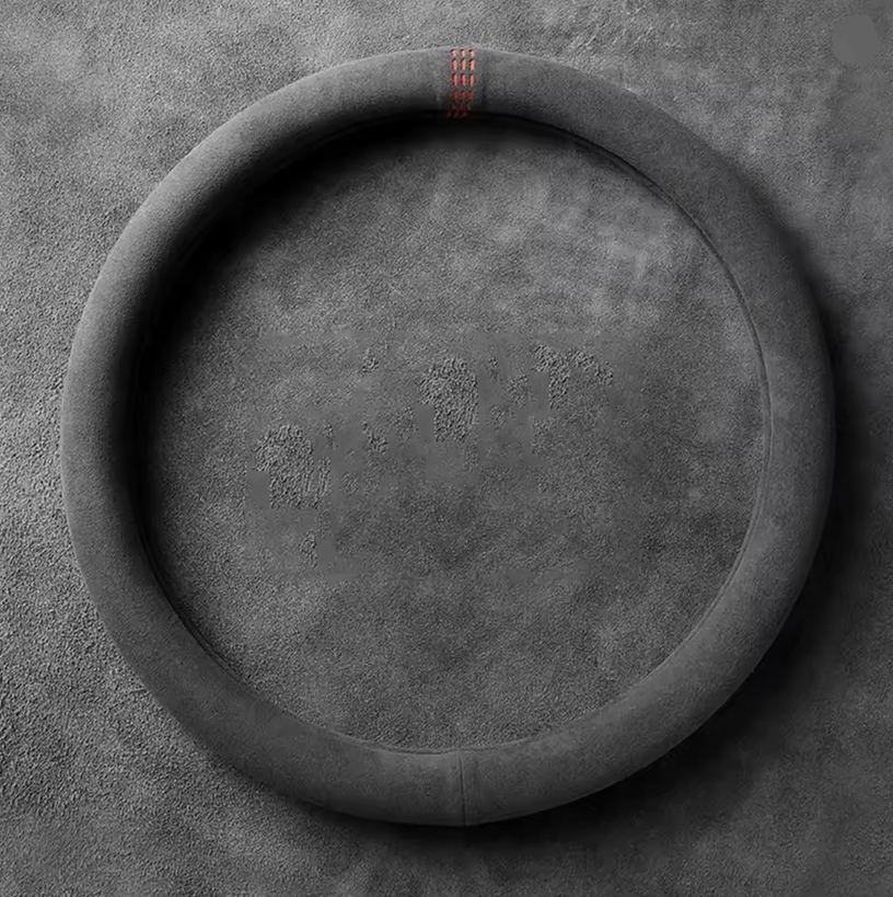 Prémium bőr és velúr kormányhuzat 37–38 cm – csúszásmentes, légáteresztő kormányvédő autókhoz