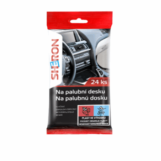 Műszerfal tisztító nedves törlőkendő – 24 db, autó belső műanyag felületekhez