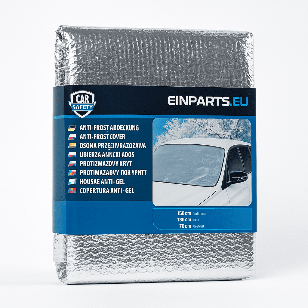 Szélvédő takaró ponyva autóra – téli-nyári védelem, összecsukható 180x70