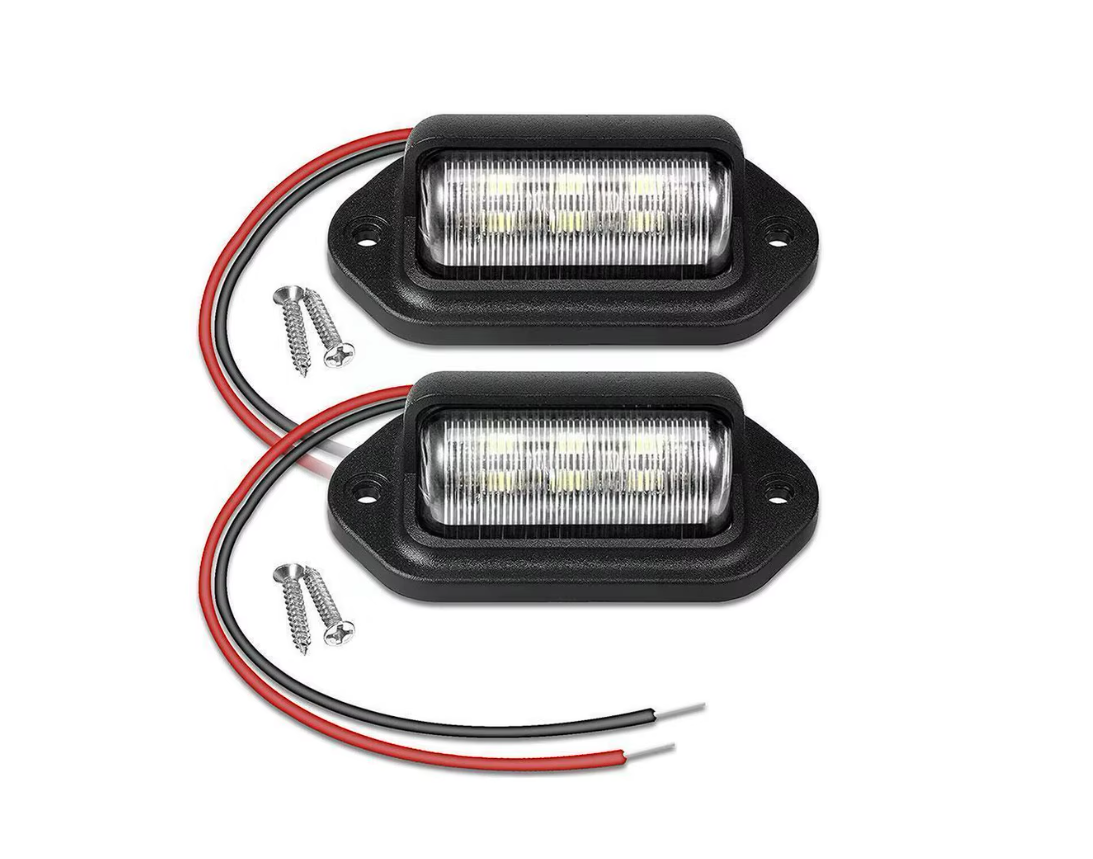 Utánfutó Rendszámtábla Világítás – 12V 2db – Univerzális utánfutó Trailer