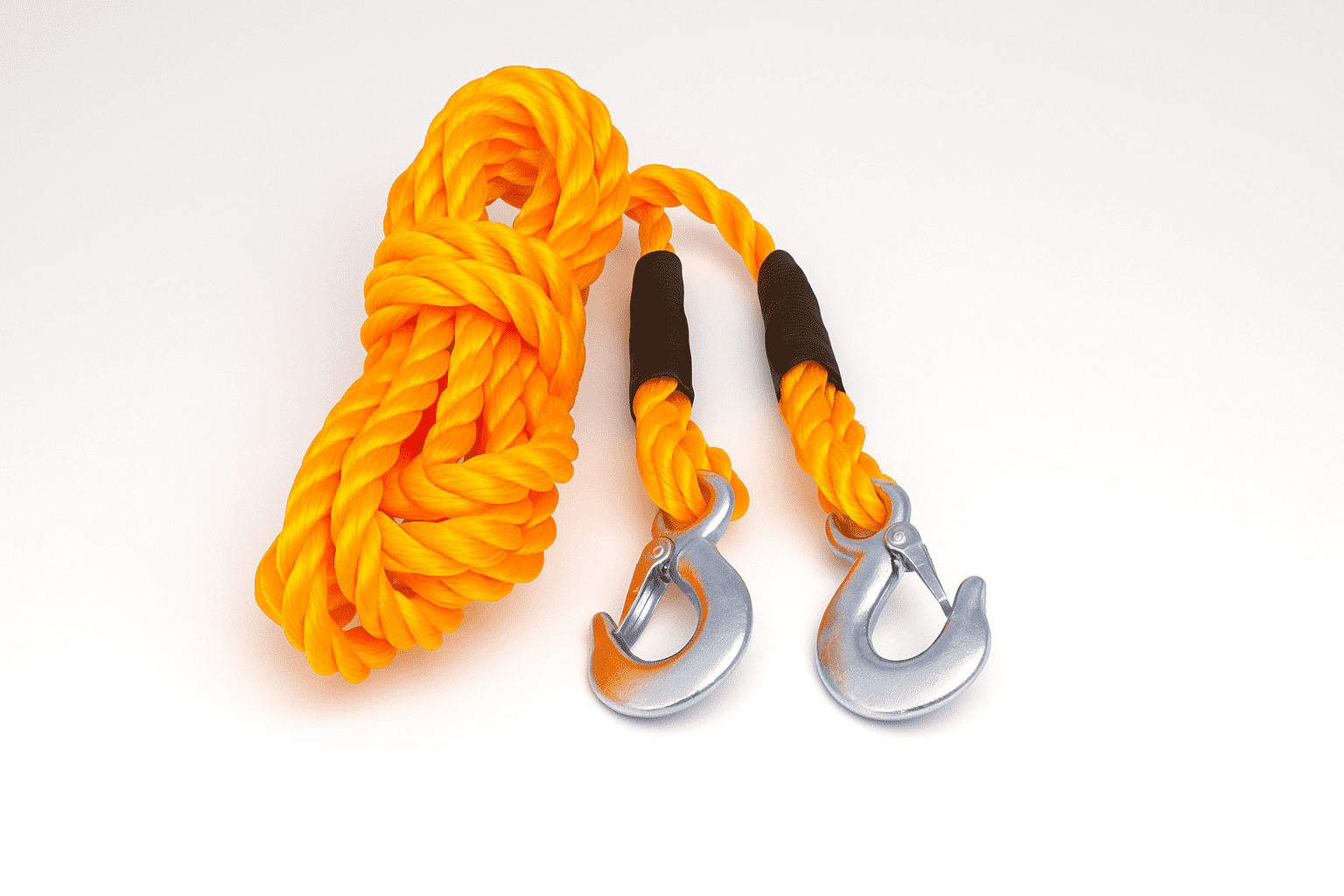 Vontatókötél 3T – 4 méteres, erősített fémkampókkal 4CARS