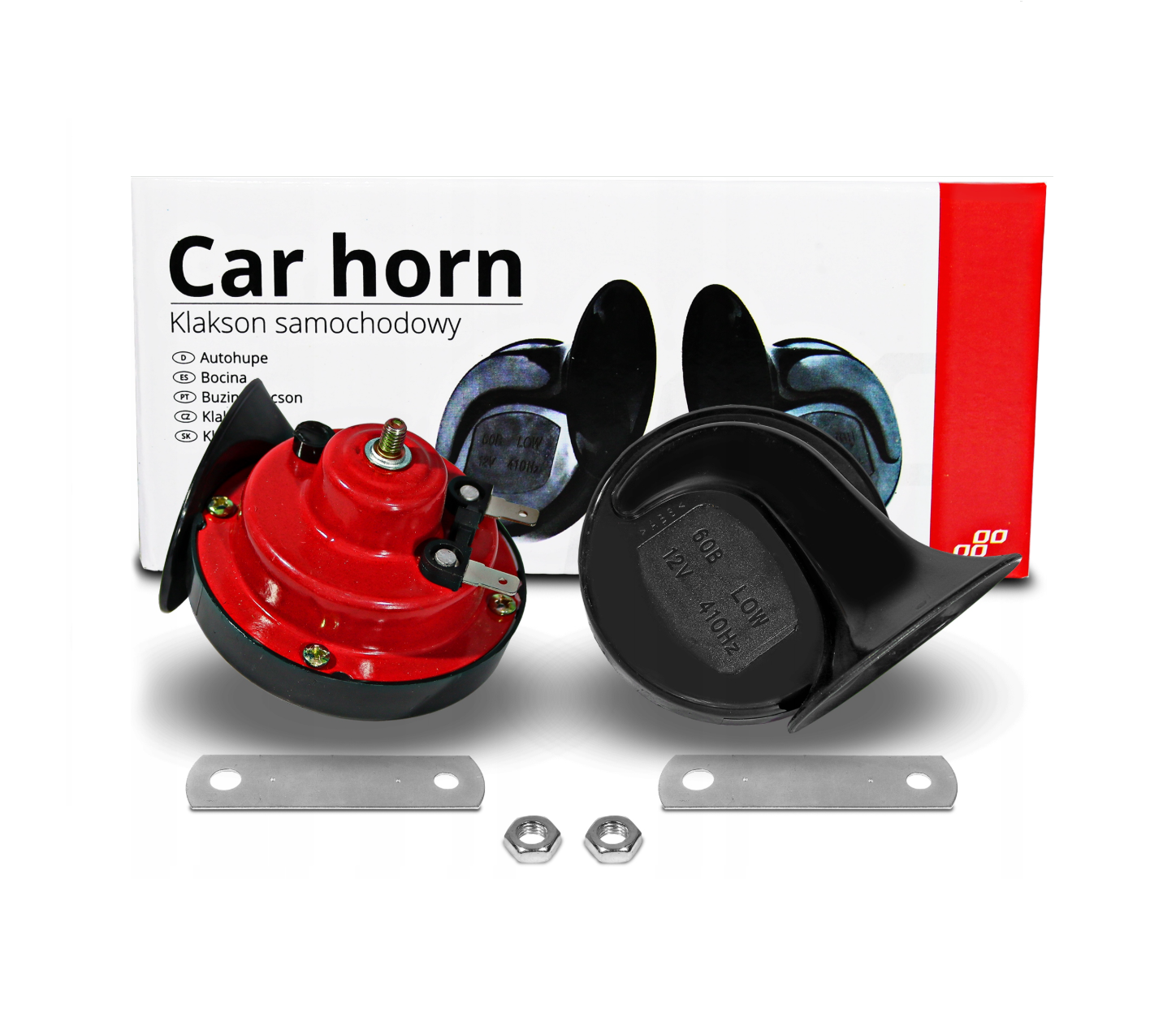 Autós Duda / Hangjelző Szett 12V – AMiO CHR-02, 2 db Erős Hang, Univerzális