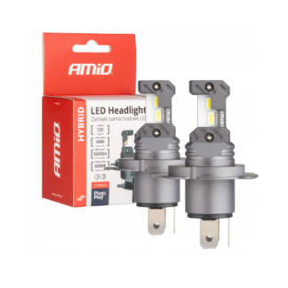 AMiO HYBRID H4 LED Izzó Szett – 60W, 6000K, 5600 lm, CANBUS, E9 Jóváhagyás, 2 db