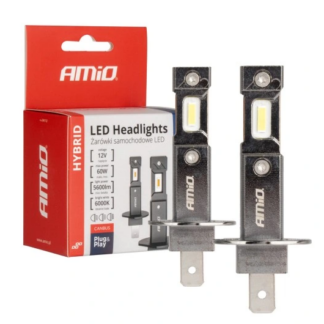 AMiO HYBRID H1 LED Izzó Szett – 60W, 6000K, 5600 lm, CANBUS, E9 Jóváhagyás, 2 db (ARTA1076)