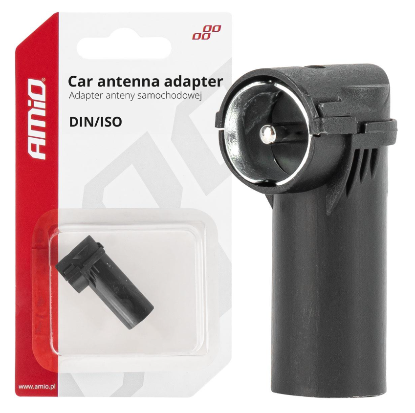Autóantenna Adapter DIN - ISO – AMiO 03968 Univerzális, Döntött Kialakítás, Gyors Csatlakozás