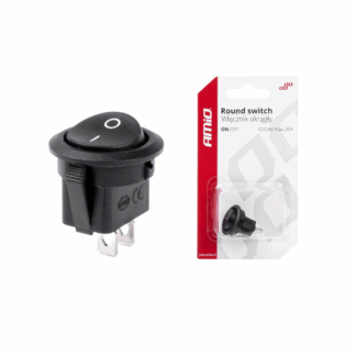 Kerek Billenőkapcsoló – 12V 20A Univerzális Kapcsoló
