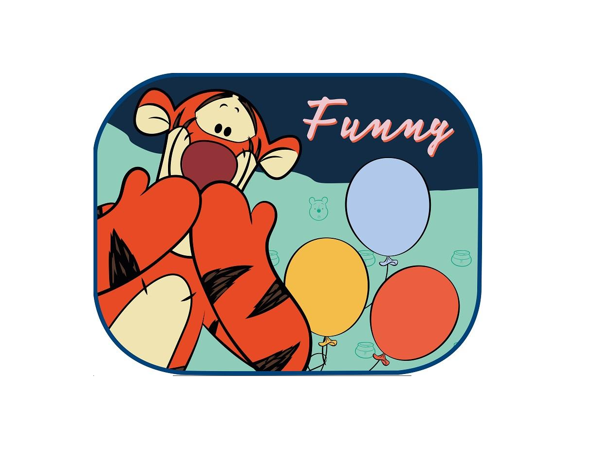 Autós Ablak Napvédő Gyerekeknek – Micimackó (Winnie the Pooh) 44×35 cm 2 db