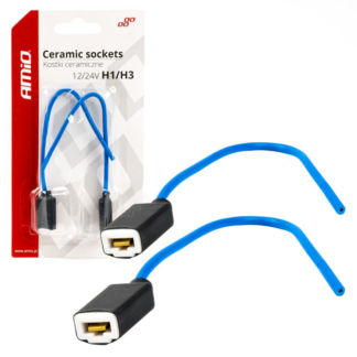 Kerámia Izzó Foglalat Szett H1 / H3 – Hőálló Kivitel 12/24V 2db