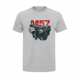 Autós Póló – BMW M57 Engine – Bavarian Power Nyomat Vastag Pamut, Kényelmes Autós Felső (M–XXL)