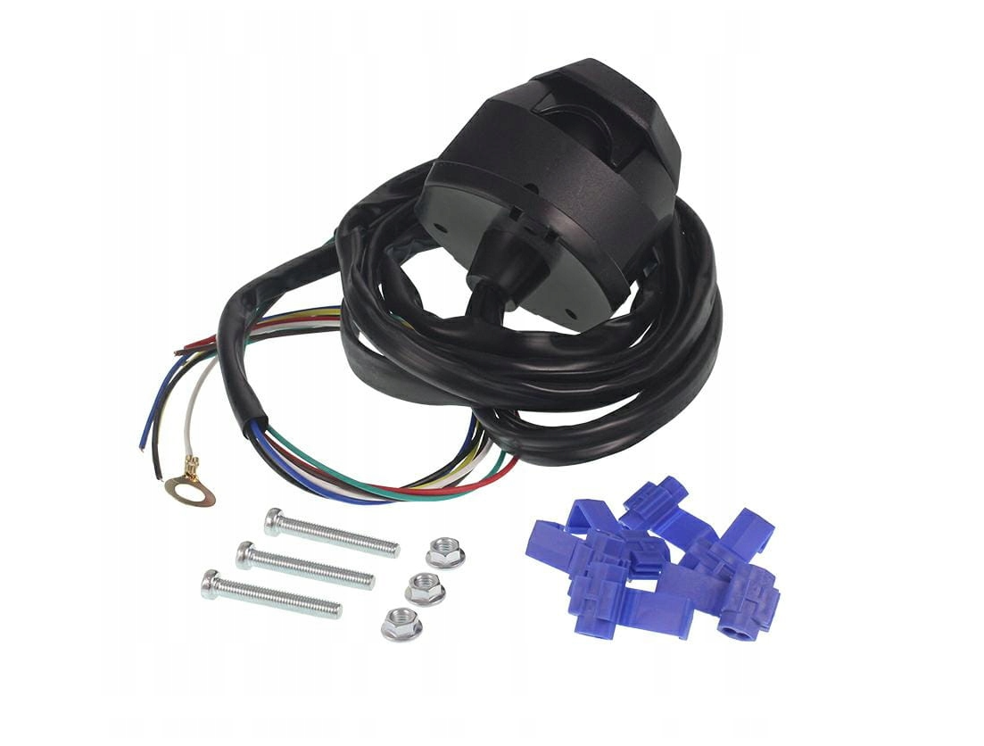 Utánfutó Univerzális Aljzat szett + 1,5 m Kábel és csavarok bekötéshez(7×0,5 mm) Utánfutó Csatlakozó