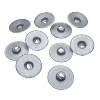 Hővédő Lemez Rögzítő Anya BMW / MINI / Land Rover – 20db Ezüst, 3 cm